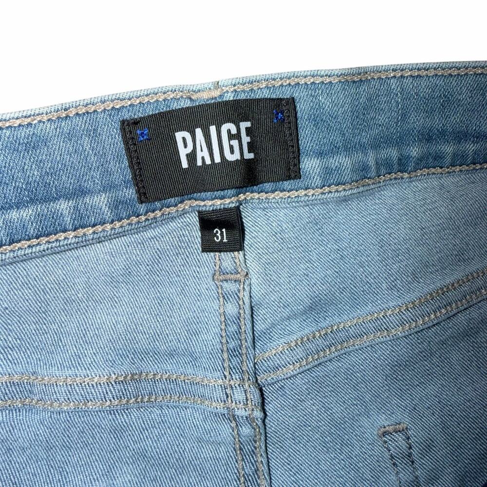 PAIGE Lennox Slim Fit Jeans Men’s 31x32 Mariano Wash Light Wash Stretch Denim - Picture 5 of 7
